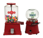 PAIR OF CHEWING GUM VENDING MA