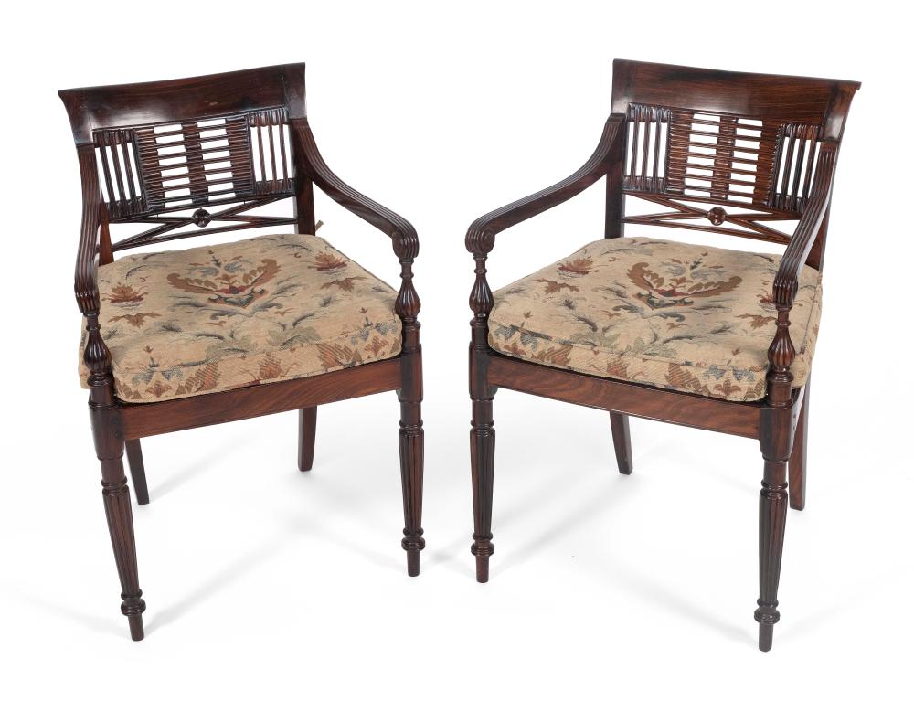 PAIR OF CHINA TRADE ARMCHAIRS