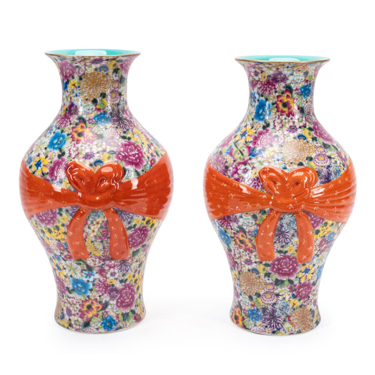 PAIR OF CHINESE 1000 FLOWER