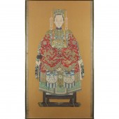 PAIR OF CHINESE ANCESTOR PORTR