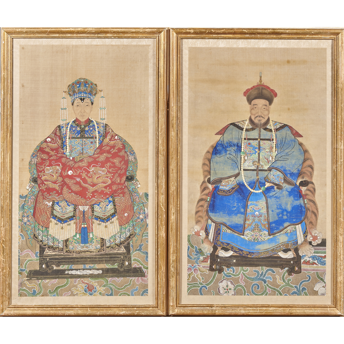 PAIR OF CHINESE ANCESTOR