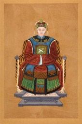 PAIR OF CHINESE ANCESTOR PORTR