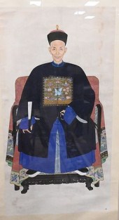 PAIR OF CHINESE ANCESTRAL PORT