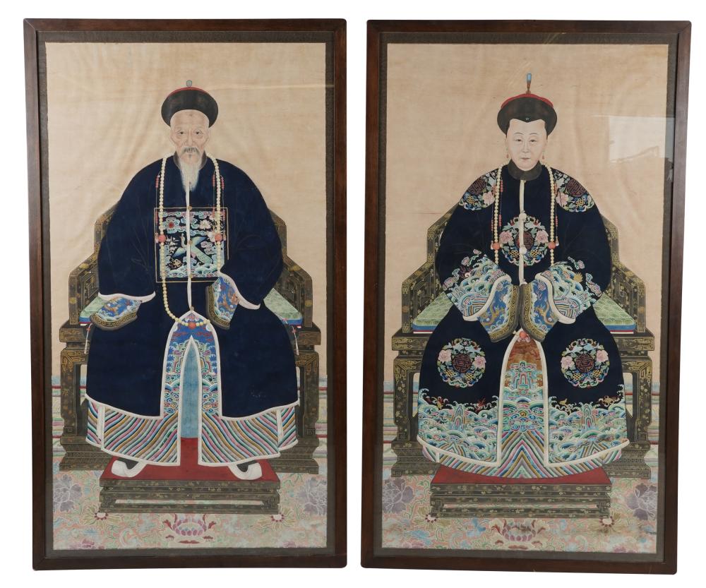 PAIR OF CHINESE ANCESTRAL