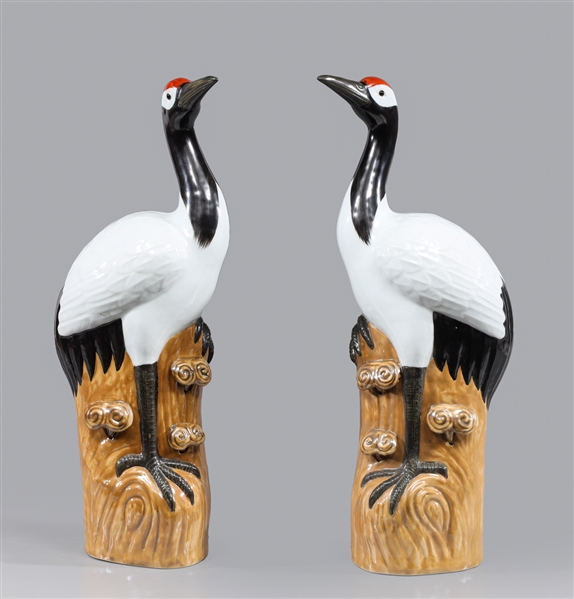 Pair of Chinese black and white