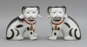 PAIR OF CHINESE BLACK AND WHIT