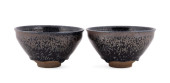 PAIR OF CHINESE BLACK HARE'S F