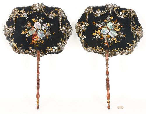 PAIR OF CHINESE BLACK LACQUER