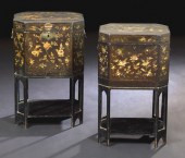 Pair of Chinese Black-Lacquer