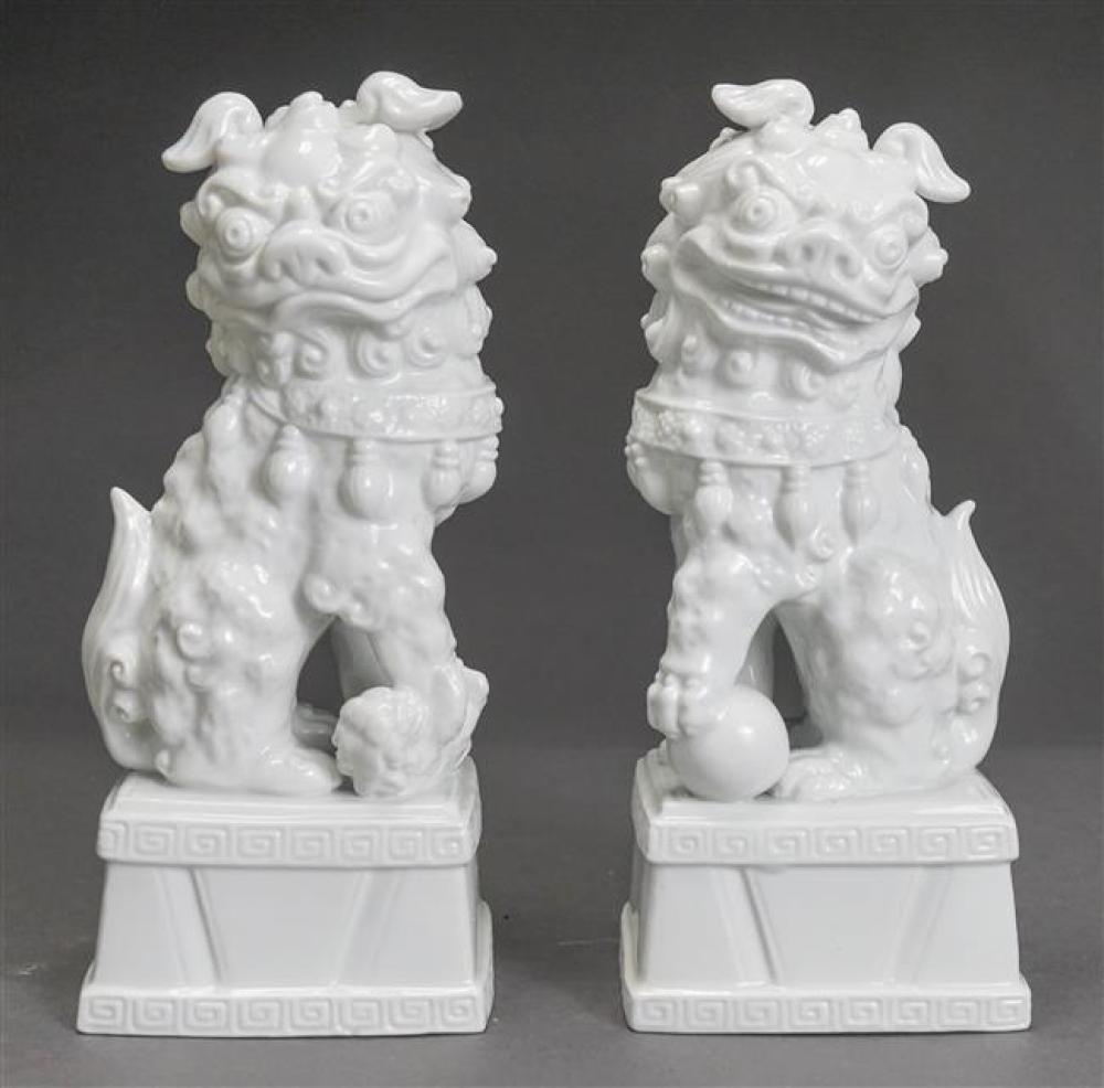 PAIR OF CHINESE BLANC DE CHINE