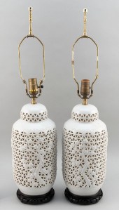 PAIR OF CHINESE BLANC DE CHINE