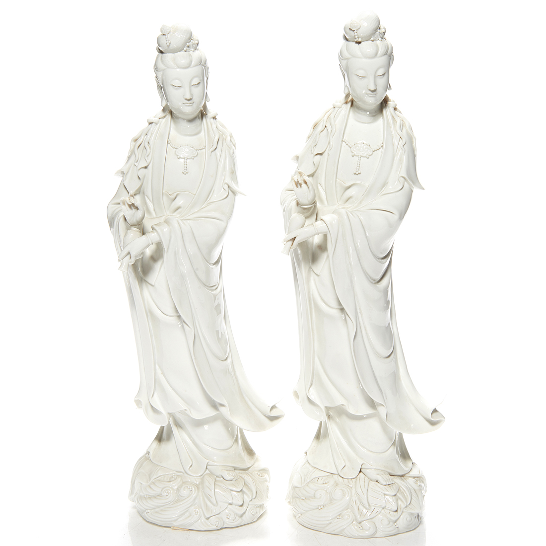 PAIR OF CHINESE BLANC-DE-CHINE