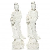 PAIR OF CHINESE BLANC-DE-CHINE