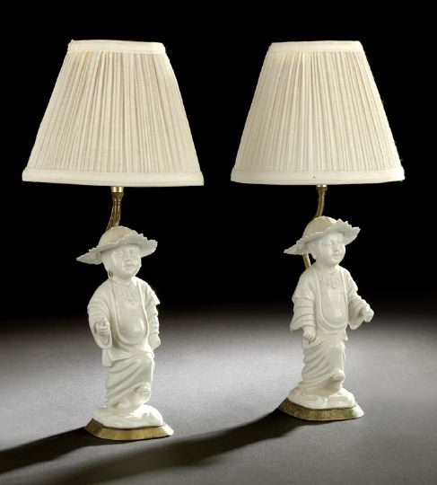 Pair of Chinese Blanc-de-Chine