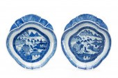 PAIR OF CHINESE BLUE & WHITE C