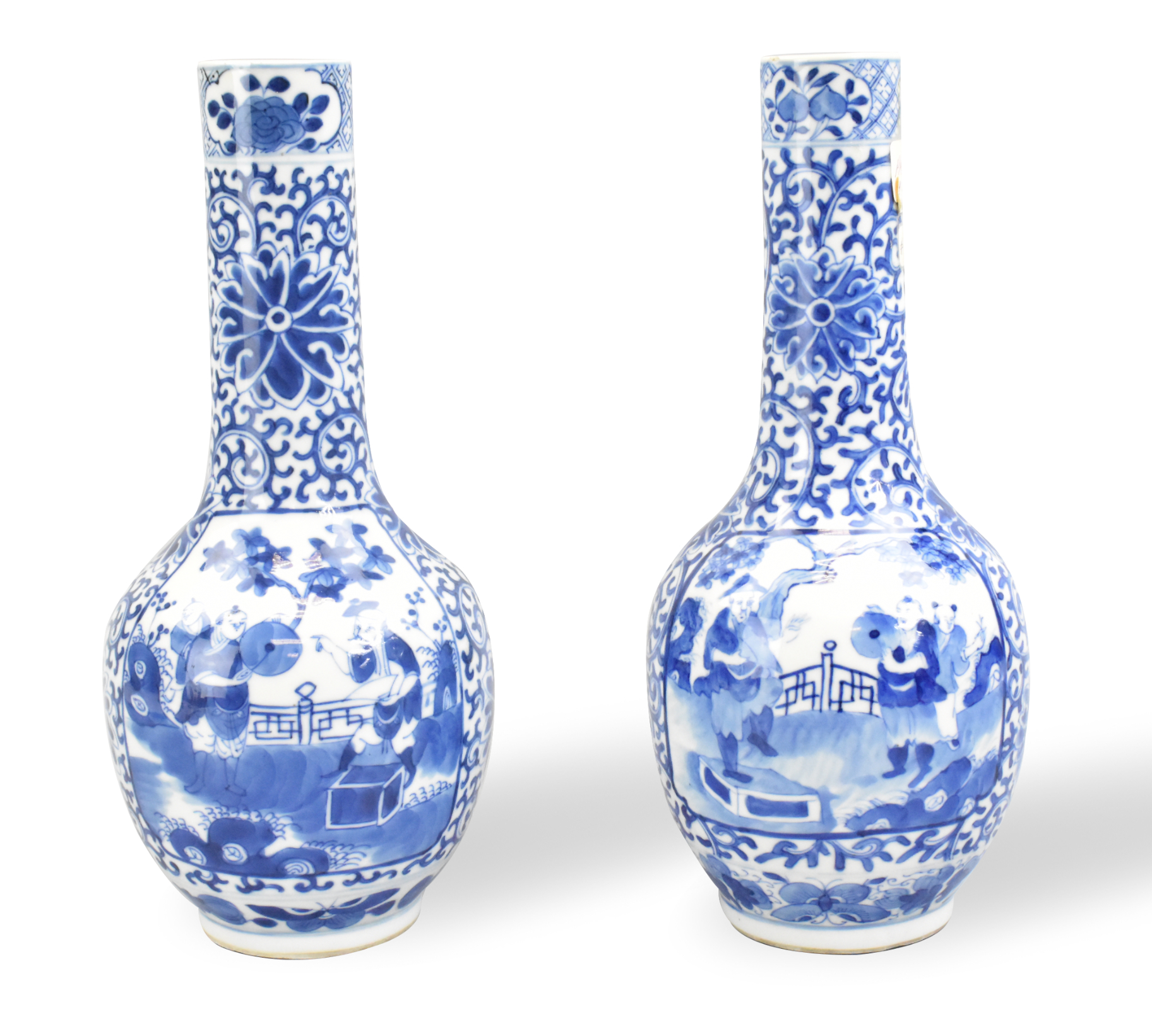 PAIR OF CHINESE BLUE & WHITE