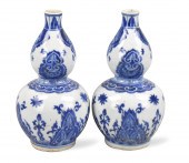 PAIR OF CHINESE BLUE & WHITE G