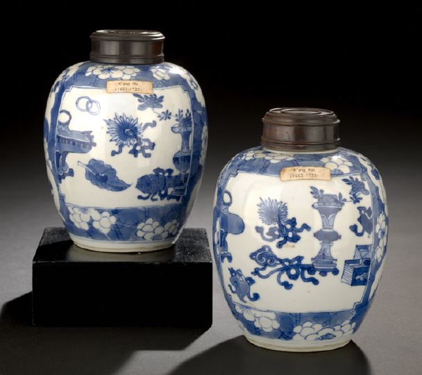 Pair of Chinese Blue and White