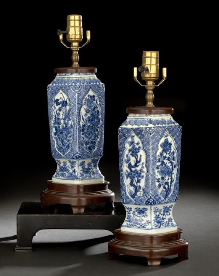 Pair of Chinese Blue and White