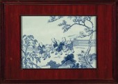 PAIR OF CHINESE BLUE AND WHITE