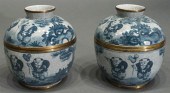 PAIR OF CHINESE BLUE AND WHITE