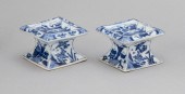 PAIR OF CHINESE BLUE AND WHITE