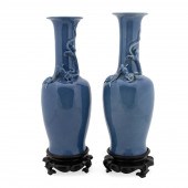 PAIR OF CHINESE BLUE MONOCHROM