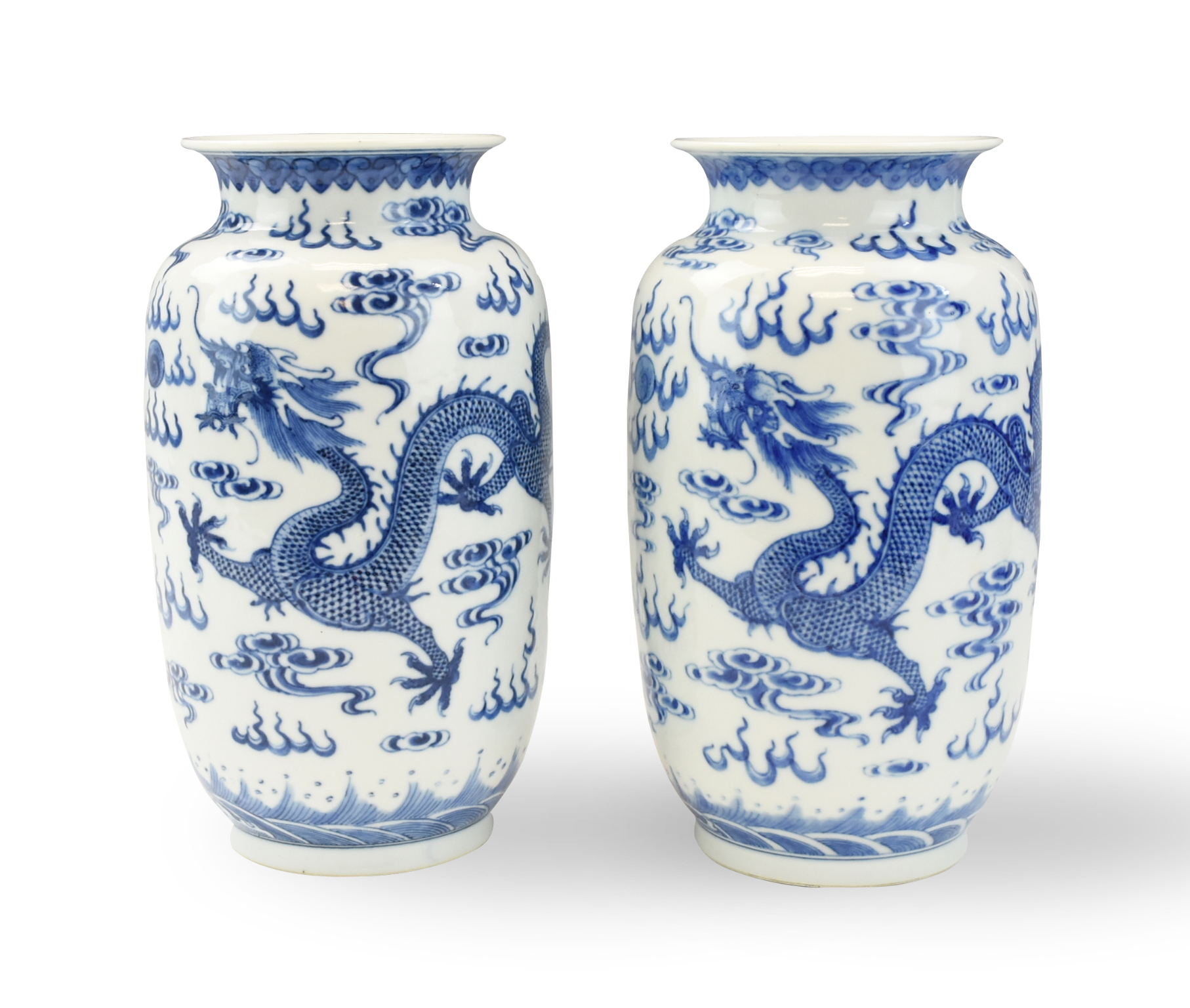 PAIR OF CHINESE BLUE& WHITE