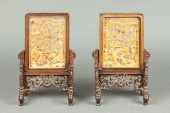 PAIR OF CHINESE BOXWOOD TABLE