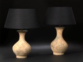 Pair of Chinese Burial Storage