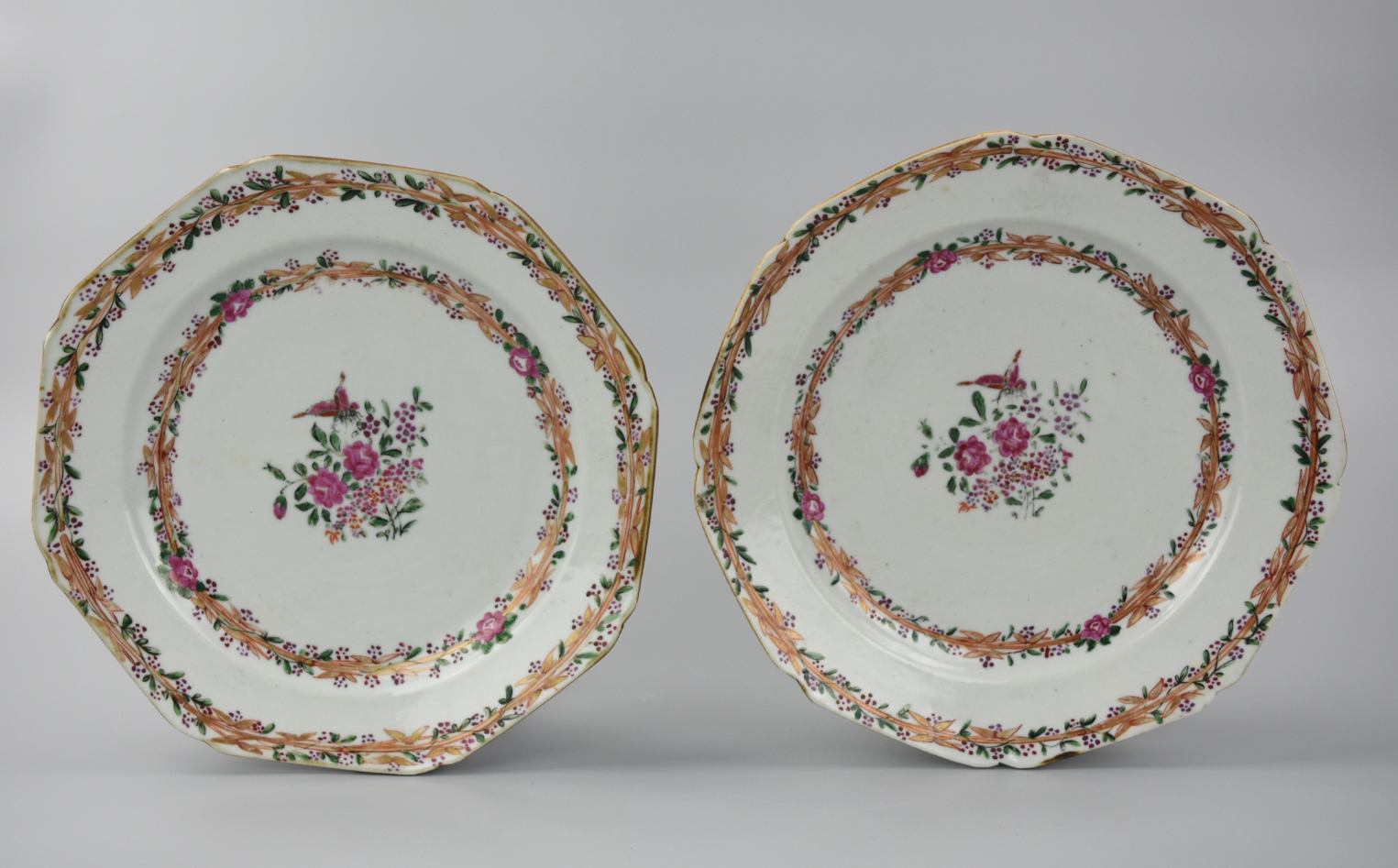 PAIR OF CHINESE BUTTERFLY EXPORT