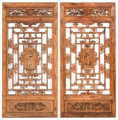 PAIR OF CHINESE CAMPHORWOOD WI