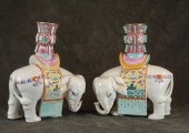 PAIR OF CHINESE CANDLE OR INCE