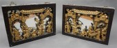 PAIR OF CHINESE CARVED GILTWOO