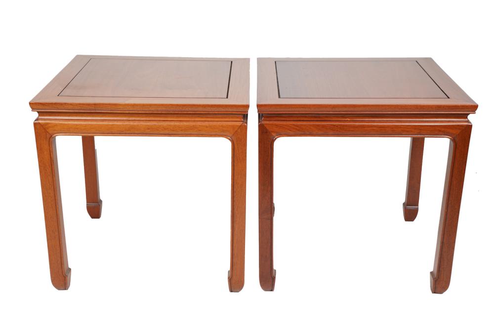 PAIR OF CHINESE CARVED HARDWOOD