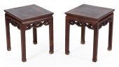 PAIR OF CHINESE CARVED ROSEWOO