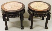 Pair of Chinese carved stands