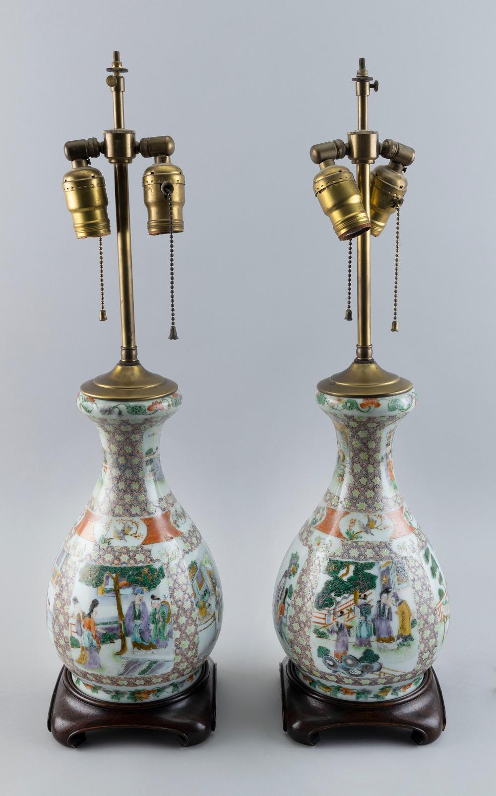 PAIR OF CHINESE CELADON PORCELAIN