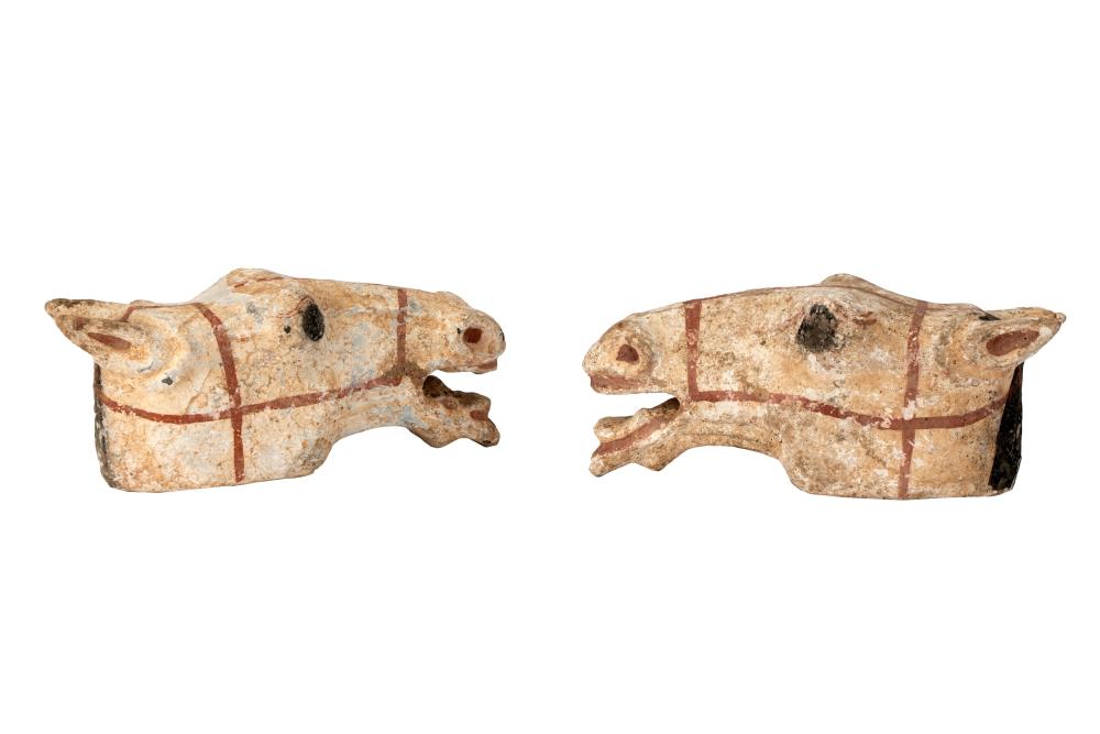 PAIR OF CHINESE CERAMIC HORSE