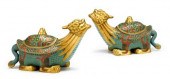 Pair of Chinese cloisonnÃ© cov