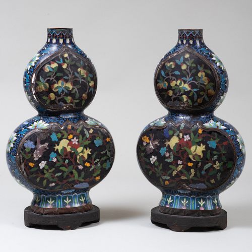 PAIR OF CHINESE CLOISONNÃ¨ DOUBLE