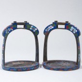 PAIR OF CHINESE CLOISONNÃ© STI