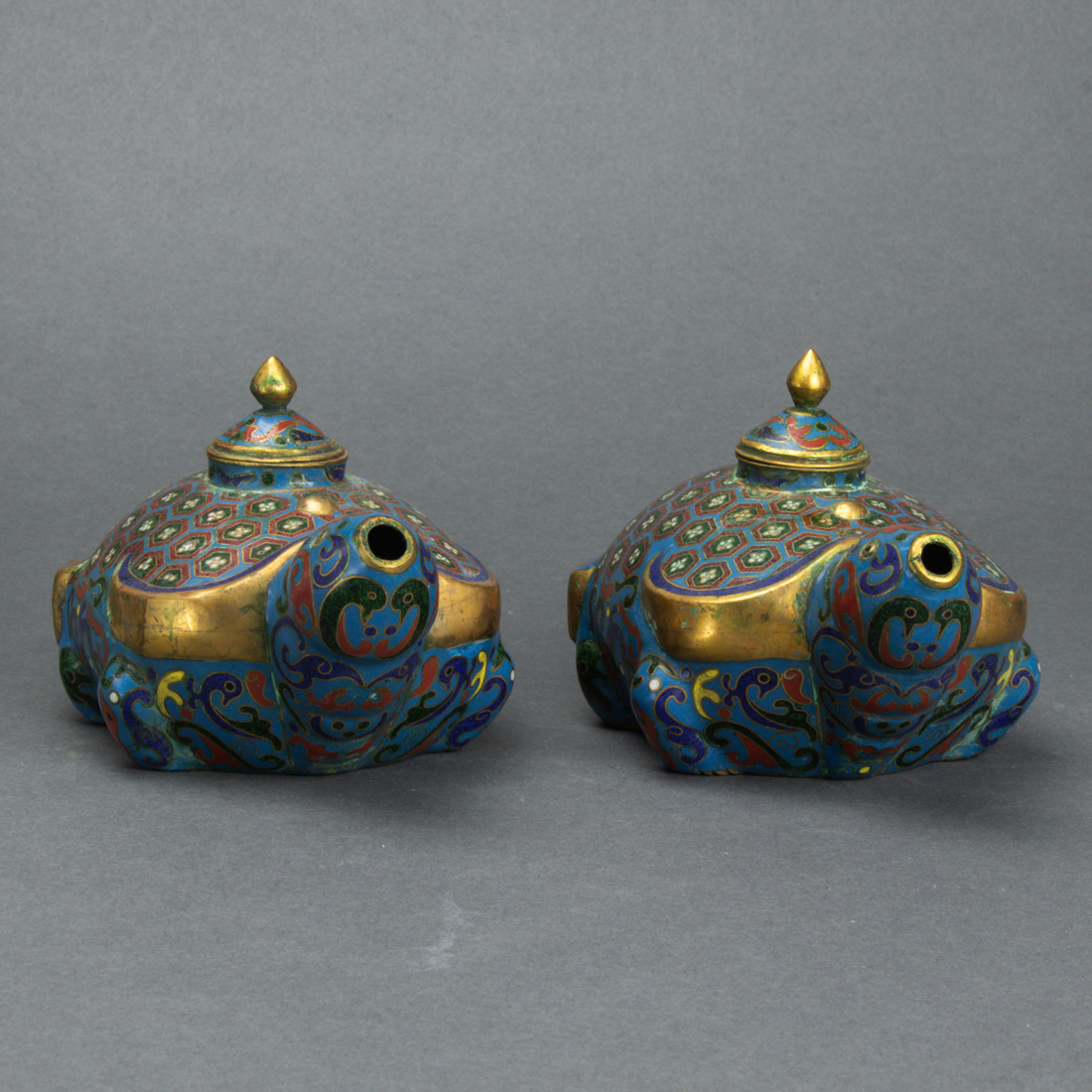 PAIR OF CHINESE CLOISONNE ENAMEL