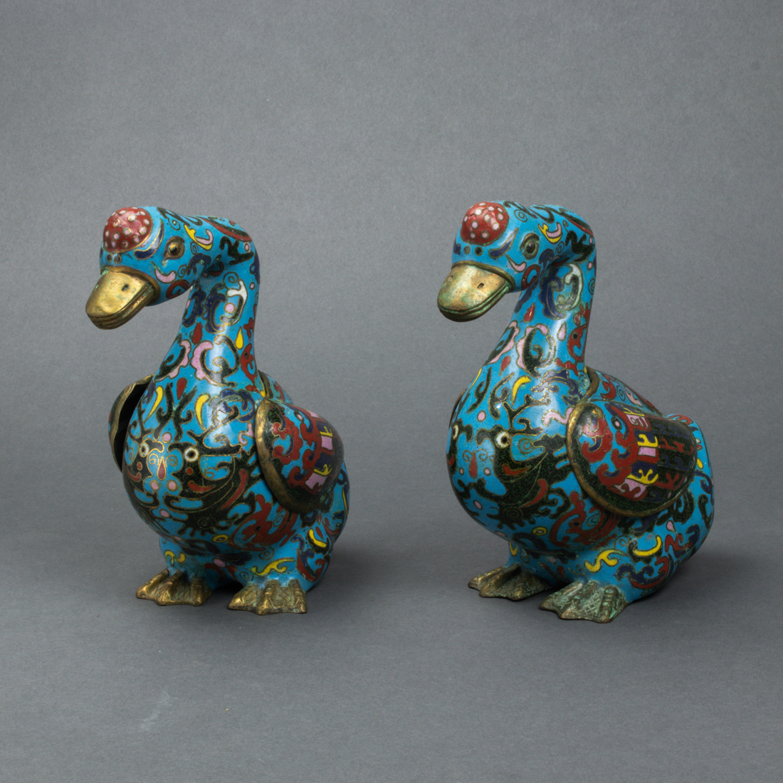 PAIR OF CHINESE CLOISONNE ENAMEL