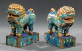 PAIR OF CHINESE CLOISONNE ENAM