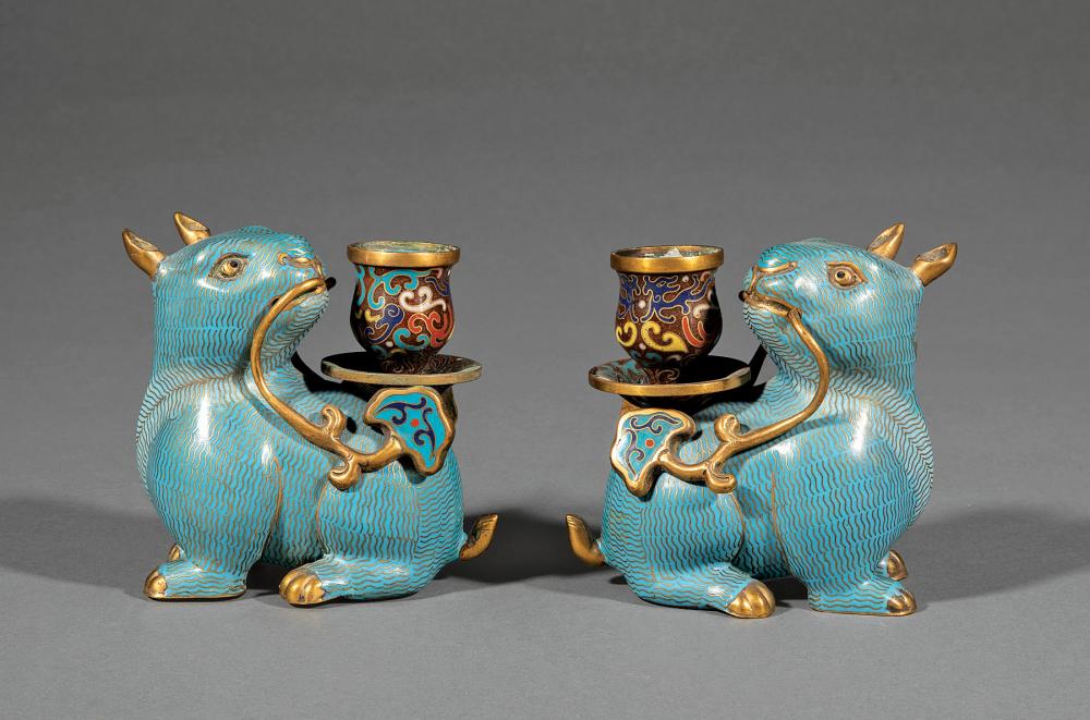 PAIR OF CHINESE CLOISONNé ENAMEL