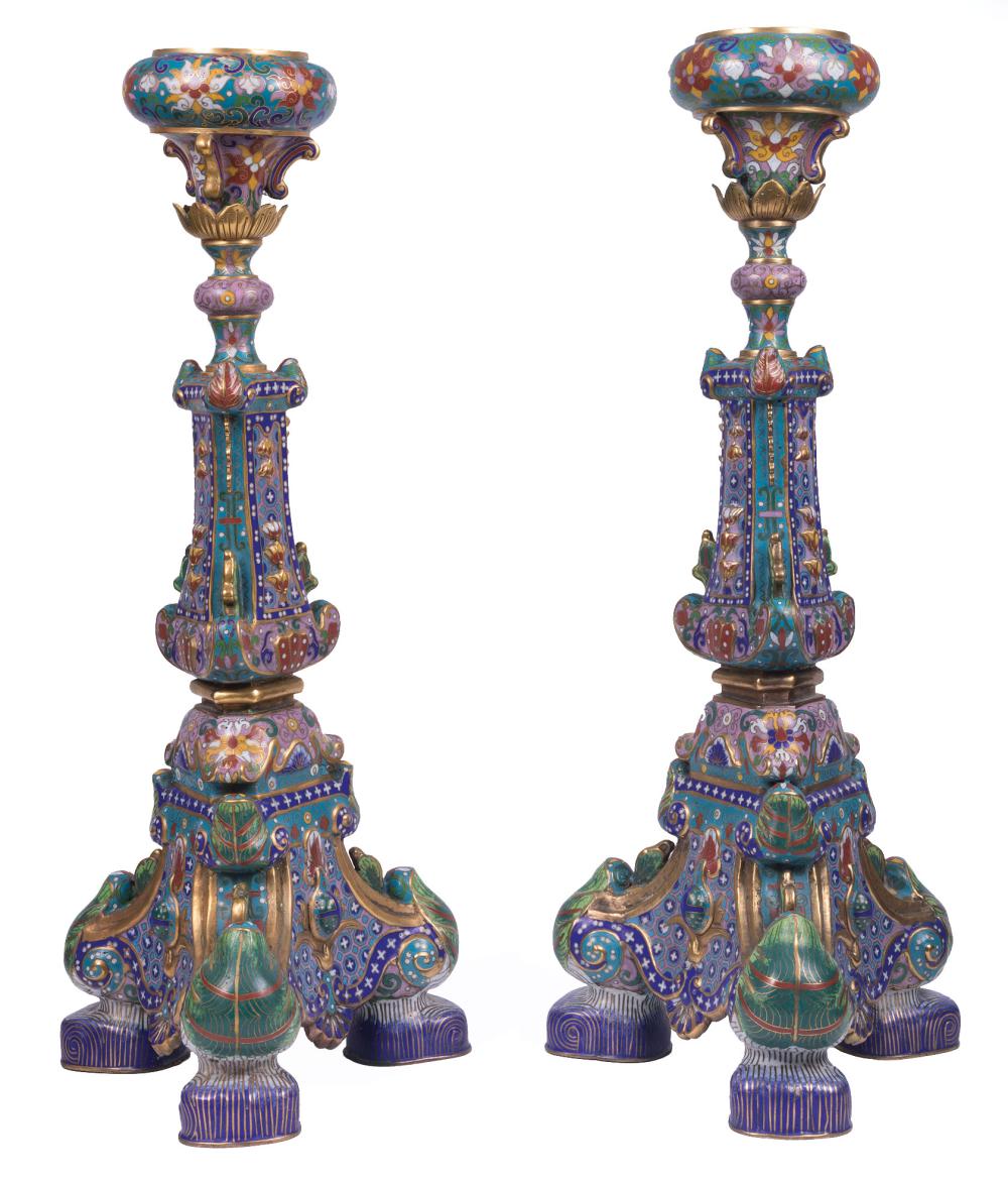 PAIR OF CHINESE CLOISONNé ENAMEL