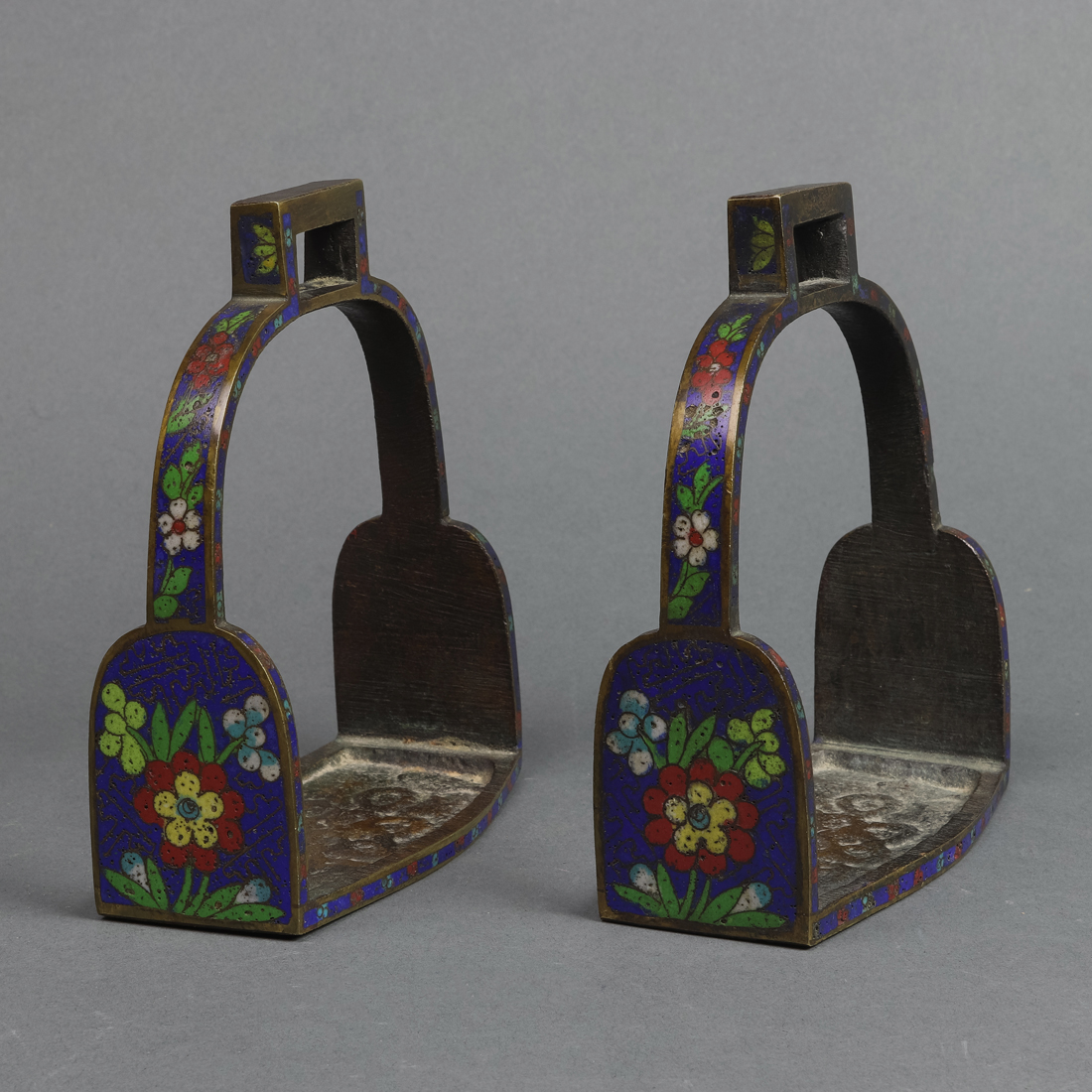 PAIR OF CHINESE CLOISONNE ENAMEL