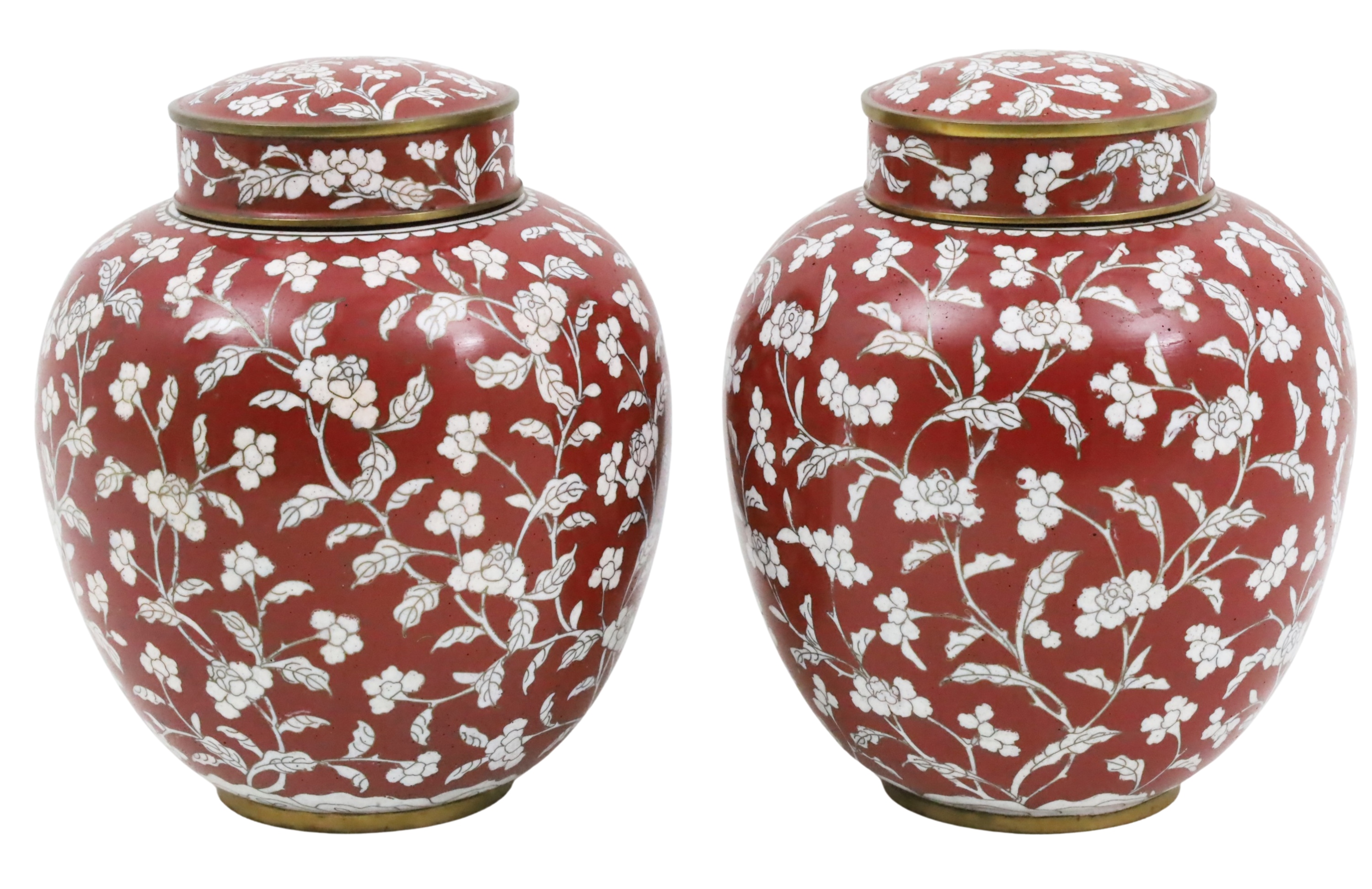PAIR OF CHINESE CLOISONNE ENAMEL