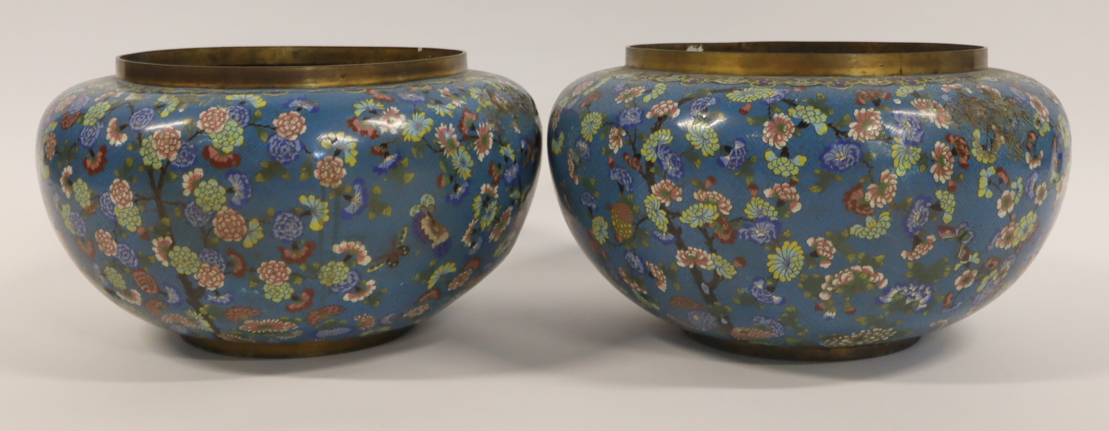 PAIR OF CHINESE CLOISONNE ENAMEL